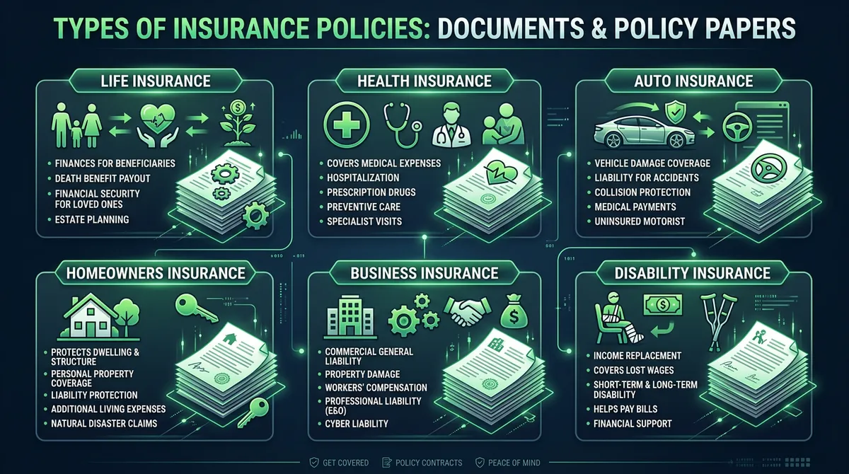 Типы страховых полисов